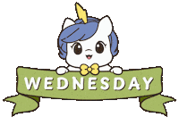 Happy Wednesday Sticker by Brave Unicorn
