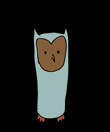 Owls Waiting GIF by Jeremy Speed Schwartz