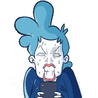 Angry Handphone Sticker by Jesscool