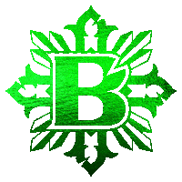 bishoptattoo logo green xmas tattoo Sticker