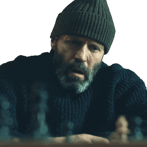 Winning Jason Statham Sticker by Black Bear Pics