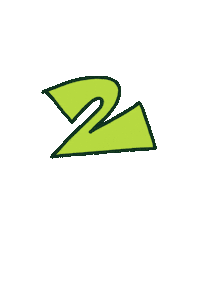 Number 2 Cheeks Sticker