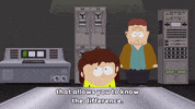 speaking control room GIF by South Park 