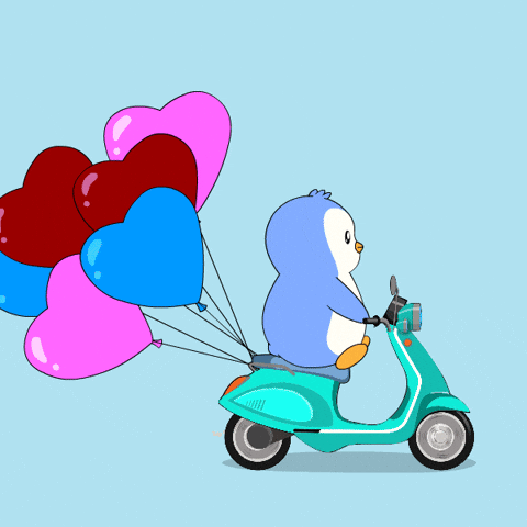 I Love You Hearts GIF by Pudgy Penguins
