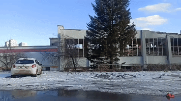 Sports Complex and Residential Block Damaged Amid Russian Shelling of Kharkiv