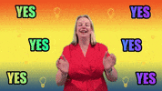 LightSocial yes excited yay clap GIF