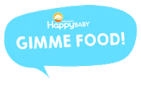 HappyBabyOrganics food baby blue hungry Sticker