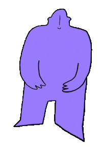 eh_mon_pate bebe violet enceinte bonhomme Sticker