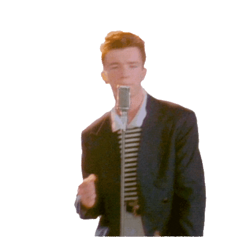 Never Gonna Give You Up Dancing Sticker by Rick Astley