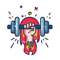 Fitness Academia Sticker by Trakto
