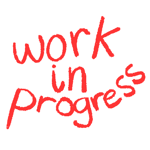Work In Progress Art Sticker