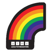 adulttoymegastore rainbow gay pride lgbt Sticker