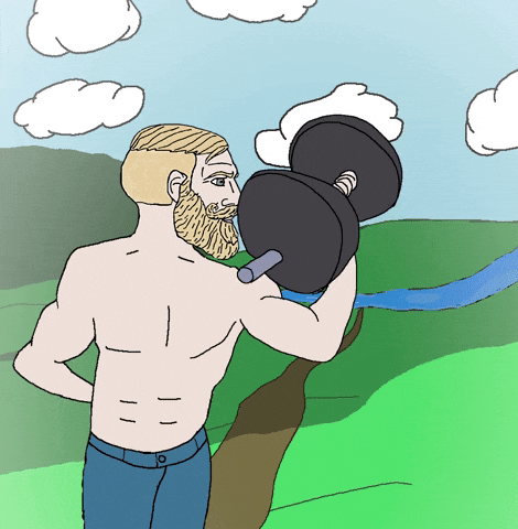 Crypto Lift GIF by Based Chad