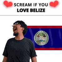 Belize Flag Sticker
