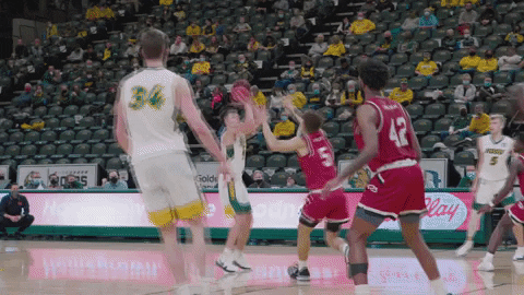 Basketball Cook GIF by NDSU Athletics