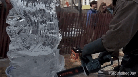 Bill Murray Ice Sculpture GIF by Groundhog Day