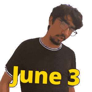 June 3 Sticker