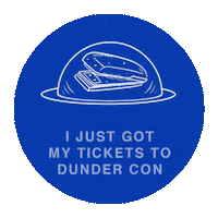 dundercon the office theoffice dundercon dunder con Sticker