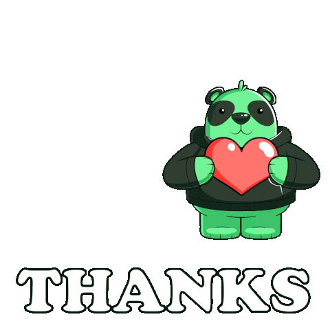 Love It Thank You Sticker by SuperVerse