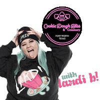 Ice Cream Eating Sticker by Cookie Dough Bliss