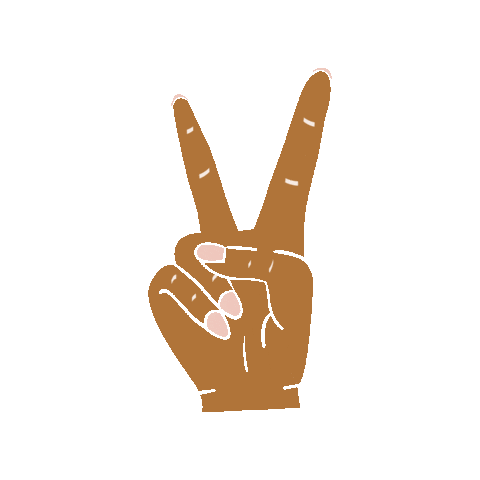 Peace Sign Sticker by Let's Party Prettier