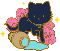 Zodiac Sign Cat Sticker by shourimajo