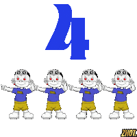 Fab Four Quad Sticker by Zhot