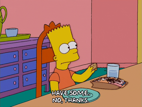 bart simpson no thanks GIF