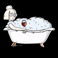 voteforpralka girl wine chill relax GIF