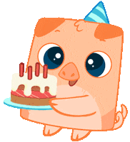 Celebrate Happy Birthday Sticker by Bibi.Pet
