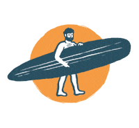 Surf Waves Sticker by MR PORTER