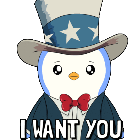 Come I Want You Sticker by Pudgy Penguins
