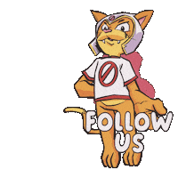 Hand Wave Follow Us Sticker by VeeFriends