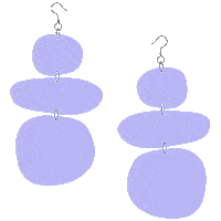 Earrings Lavender Sticker by Design by Ilona
