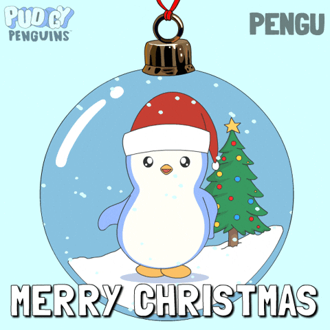 Merry Christmas GIF by Pudgy Penguins