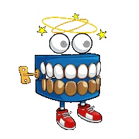 Drunk Teeth Sticker by Grillz Gang