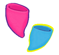 Period Bleeding Sticker by Put A Cup In It