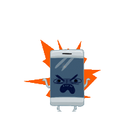 phone anger Sticker by Sonymx