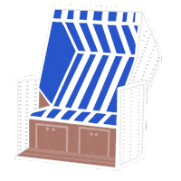 sylterinselliebe strand nordsee sylt ostsee Sticker