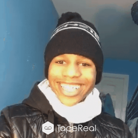 tapereal winter smiling hat ready GIF