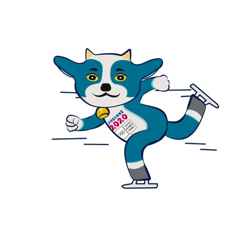 speed skating wow Sticker by Olympic Channel