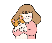 Eatmushroom dog illustration life corgi Sticker