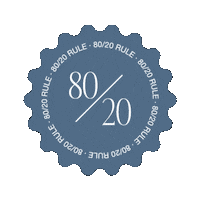 six-figs rule 8020 sixfigs Sticker