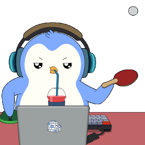 Work Working Sticker by Pudgy Penguins