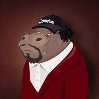 lilhipponft happy smile gold tooth lil hippo GIF