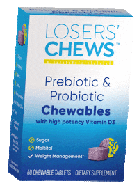 Eat Well Weight Loss Sticker by Losers' Chews