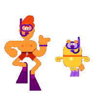 Uncle George Sticker by Turnip and Duck