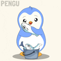 Penguin Fish GIF by Pudgy Penguins