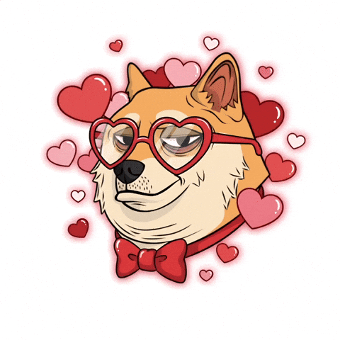 In Love Hearts GIF by Doge Pound
