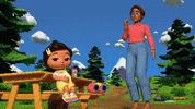 Dance Camping GIF by Moonbug